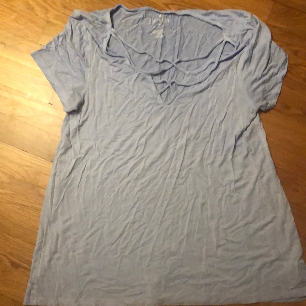 American eagle light blue soft and sexy shirt